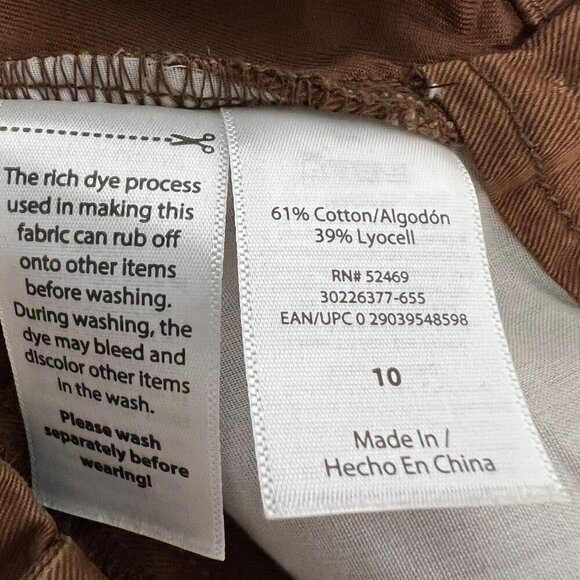 Sofia Jeans Womens Wide Leg Trousers Pleated Front Brown Size 10 Luxe Twill New - Picture 9 of 10